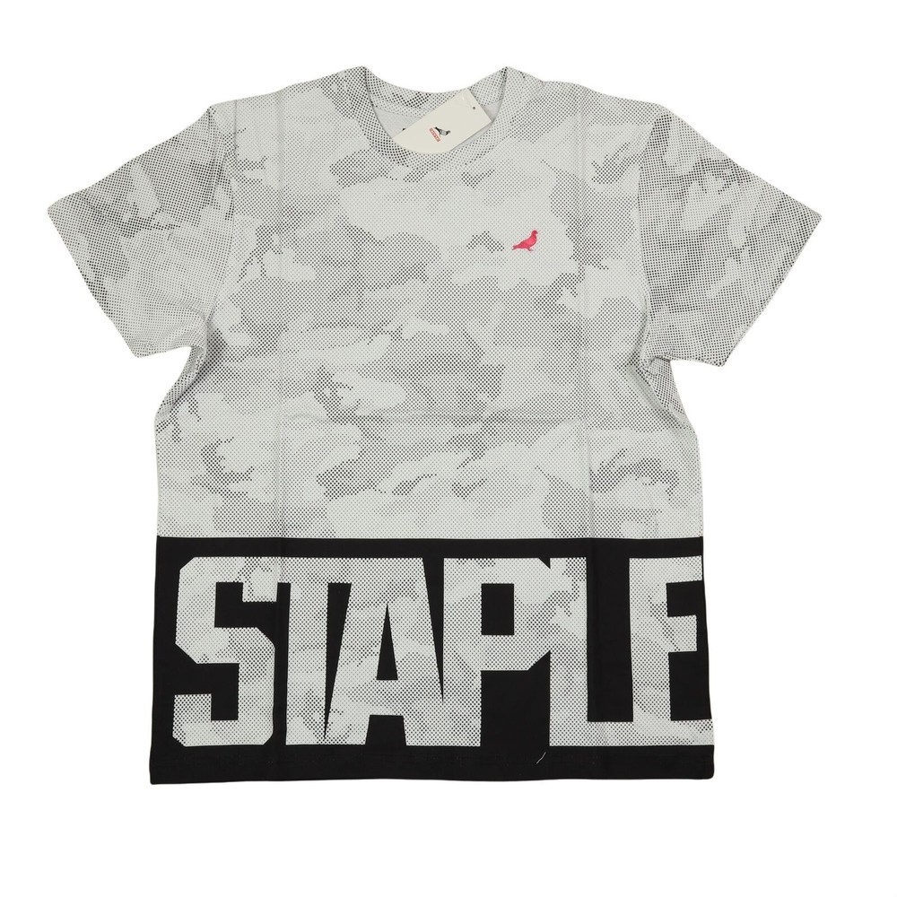 Staple pigeon t-shirt short sleeve / gray camo color with staple graphics